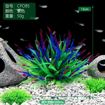 Plastic Aquarium Plants Fish Tank Decorations Artificial Seaweed Water Grass Underwater Plants for Aquarium Ornament