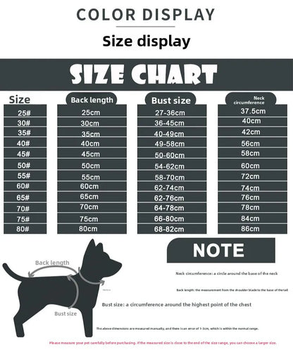 Pet clothing Pet dog raincoat Autumn and winter waterproof dog jacket Household large and medium-sized dogs wear pet coat