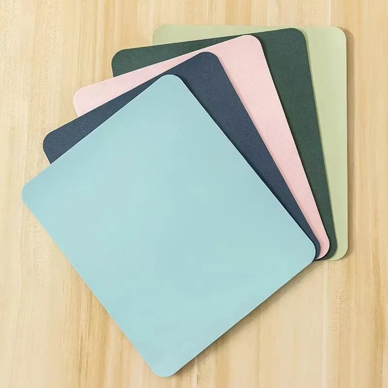 Small PU Mouse Pad NonSlip Professional Gaming Desktop Mouse Pad Waterproof Anti-Scratch Easy To Clean Mat For PC Laptop Desktop