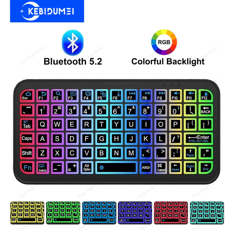Bluetooth 5.2 Keyboard Ultra-thin Keyboard Wireless Keyboard Silicone Mute Keyboard Mini Keyboard For Windows Android IOS