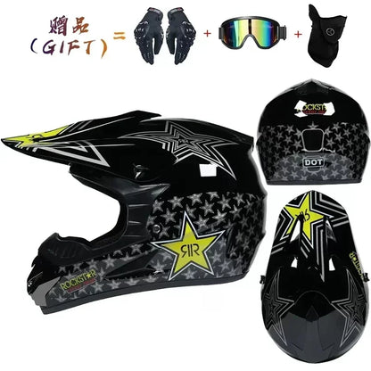 Motorcycle Helmet Full Face Racing Off Road Cross Motorcross Capacete Motocross Cascos Para Motos Mountain Downhill Bicycle DOT