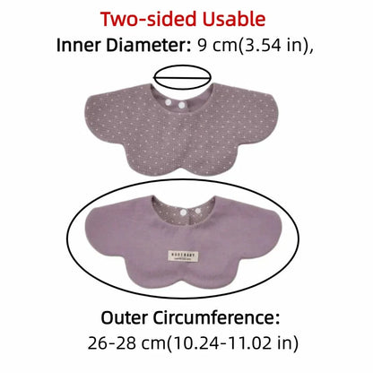 Comfortable Cartoon Baby Feeding Bib Cotton Two-sided Usable Cute Saliva Towel Washable Skin-friendly Teething Bib Newborn Care