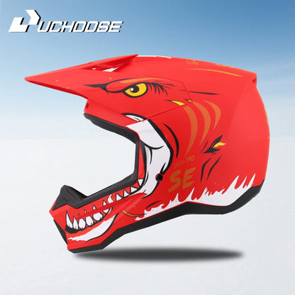 906-Motorcycle Off-Road Helmet, Fully Covered Electric Vehicle, Pulling Full Helmet, Mountain Downhill, All Season