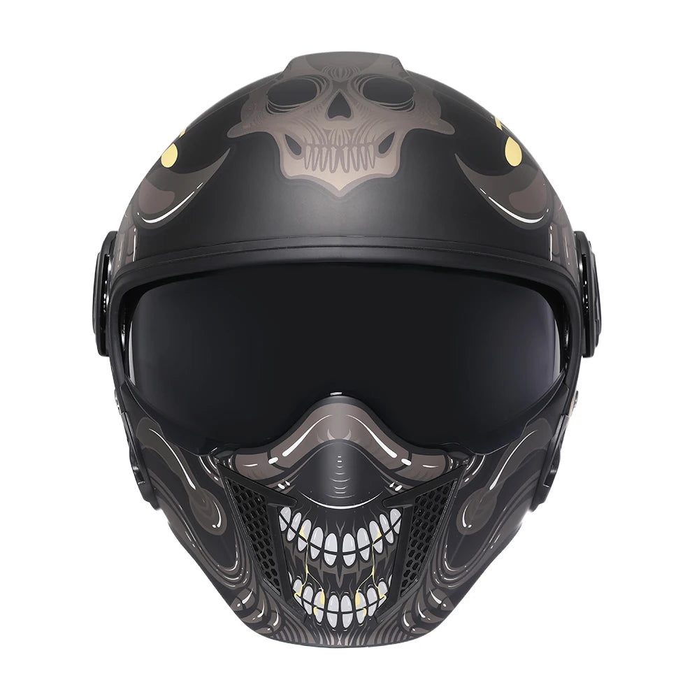 Helmets For Motorcycles Safety DOT ECE Certified 3/4 Open Face Helmets Motorcycle Modular Full Men Women Motorcycle Helmet Cyril
