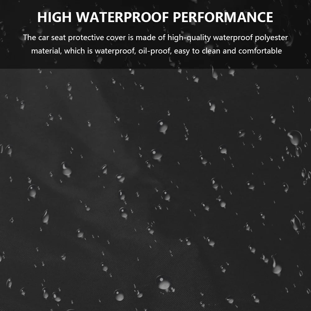 2PCS Car Seat Cover Universal Car Seat Protectors Waterproof Car Front Seat Covers Heavy Duty Foldable Polyester Car Seat Cover