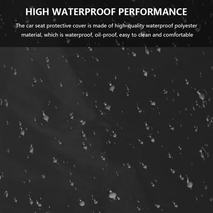 2PCS Car Seat Cover Universal Car Seat Protectors Waterproof Car Front Seat Covers Heavy Duty Foldable Polyester Car Seat Cover
