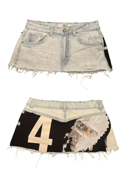 Y2K Fashion Mini Skirt Womens Harajuku Retro Camouflage Graphic Print Army Green Short Skirt Goth Multi Pockets Low Waist Shorts