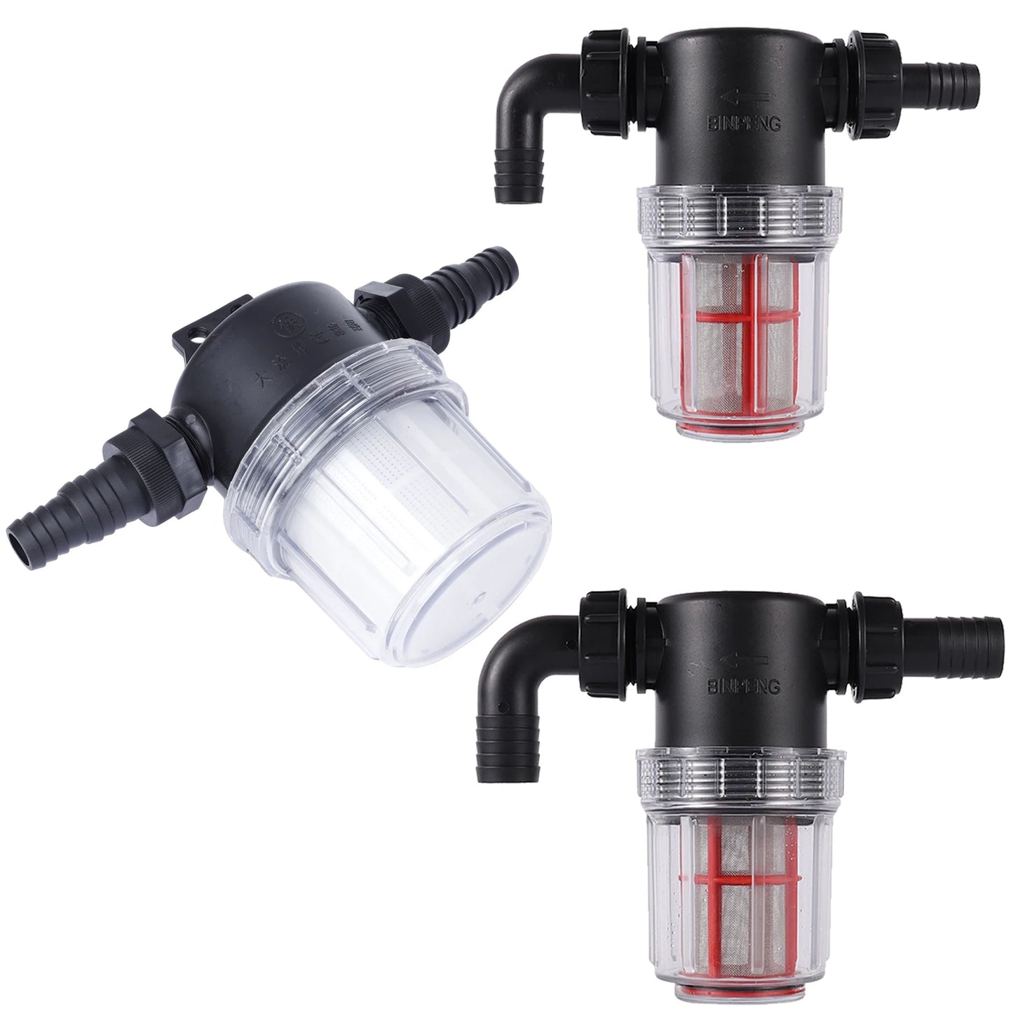Transparent 50 Mesh Fine filtration Water Filter with 20mm, 25mm Barbed Agriculture Tools Garden Irrigation Filter