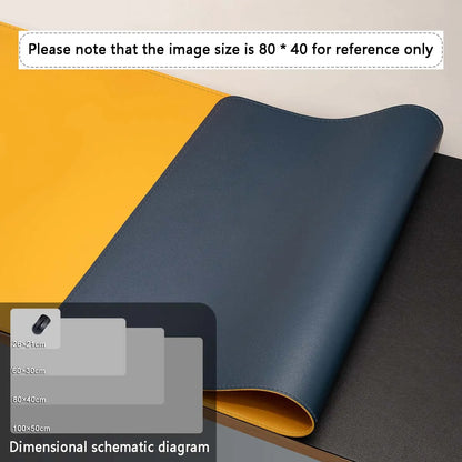 Mouse Pad Large Size Office Desk Protector Mat PU Leather Waterproof Desktop Keyboard Desk Pad Gaming Mousepad PC Accessories