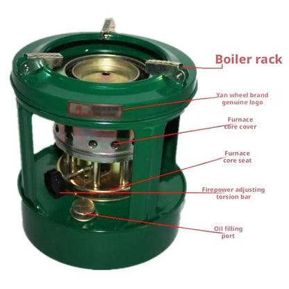 Windproof Kerosene Stove Portable Outdoor Camping Kerosene Burner Heater Patio Picnic Cooking Equipment for Picnic Hiking