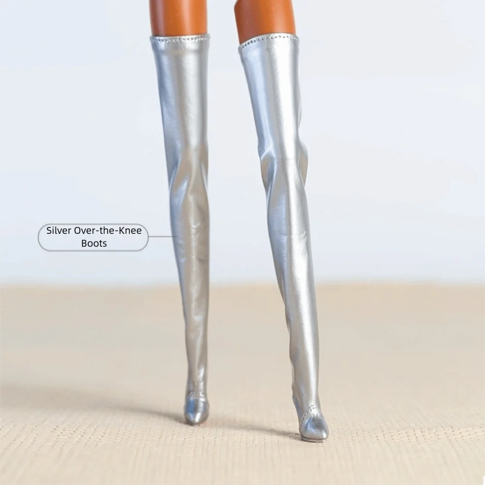 Shoes Accessories Handmade Shoes Exquisite 1/6 Supermodel High Heels Boots Accessories
