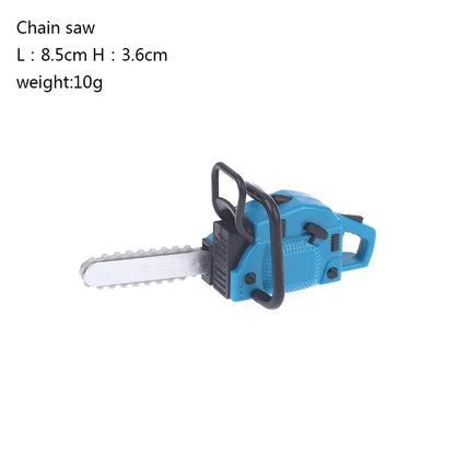 Dollhouse Chain Saw Lawn Mower Model Simulation Repair Tool Saw 1:12 Dolls Houses Miniature Furniture Garden Tools Accessories