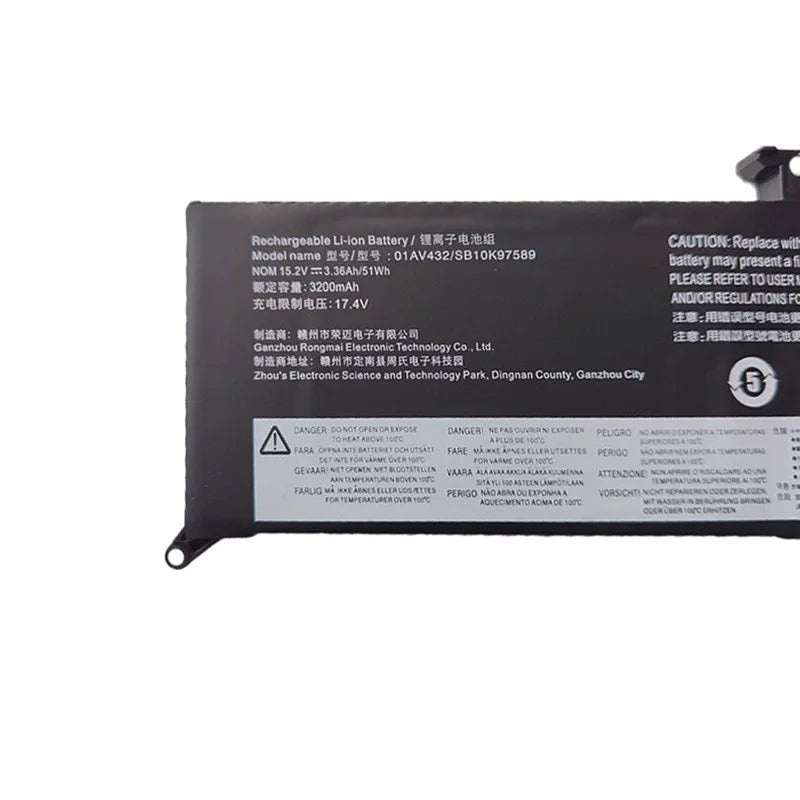 01AV432 Lenovo notebook original battery for Lenovo ThinkPad X380 Yoga 260 370 TP00078A/B lithium-ion battery