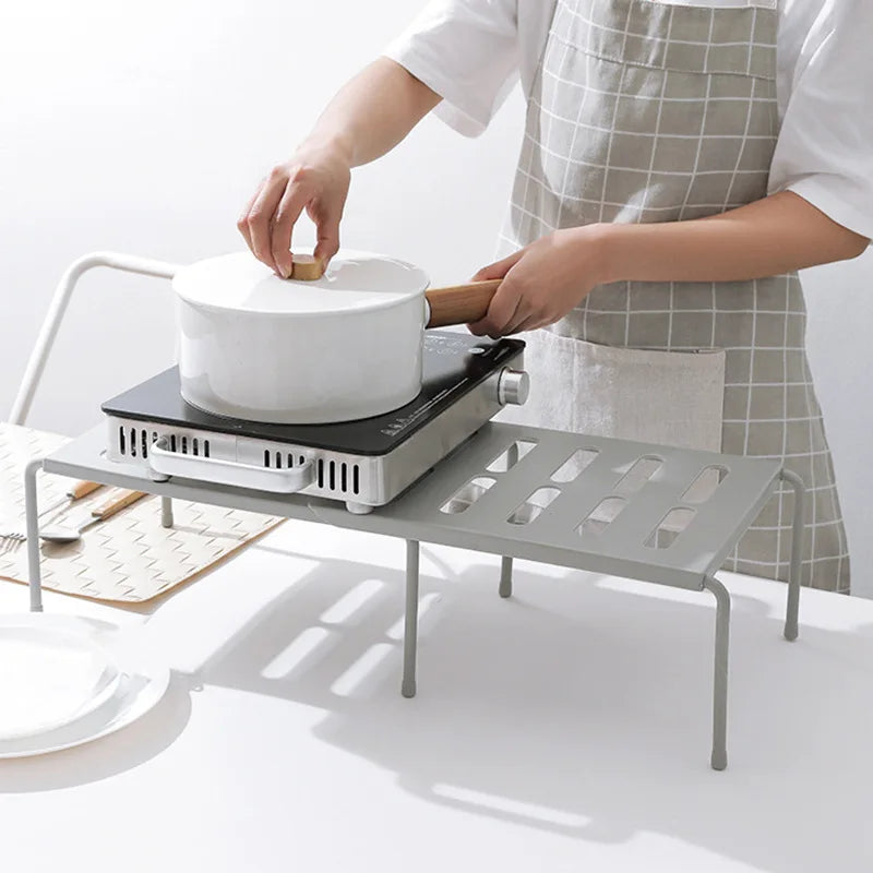 Kitchen Retractable Shelves, Cupboard Dish Racks, Kitchenware Condiment Storage Racks, Kitchen Spice Racks Storage Shelves