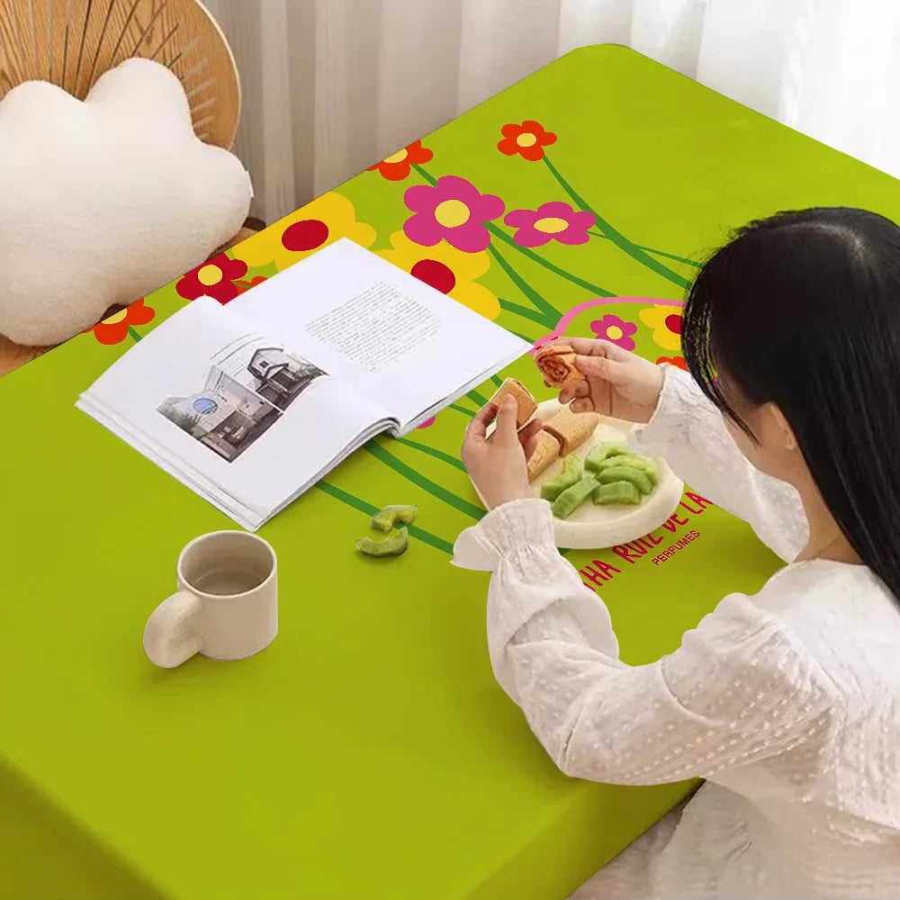 Agatha Ruiz De La Prada Home Tablecloths Dining Decoration And Rectangular Table Accessories Waterproof Cloth Anti-stain