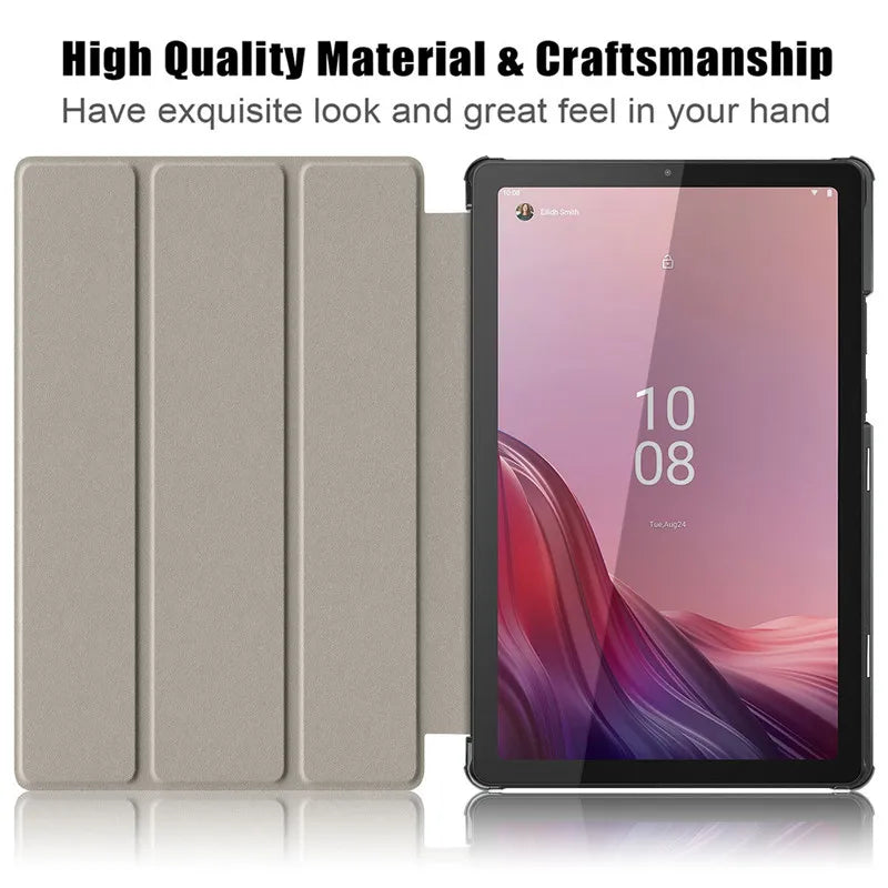 Coque For Lenovo Tab M9 Case 9" Tri-Fold Leather Magnetic Stand Tablet Funda For Lenovo M9 Lenovo Tab M9 tb310fu Smart Cover
