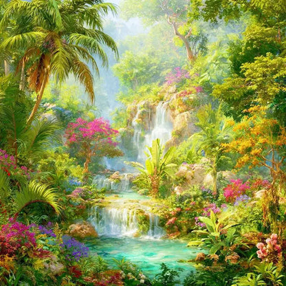 GATYZTORY Courtyard Painting By Numbers Wall Art Picture Pictures By Numbers Landscape Easy Paint Painting Decor Diy Making Kits
