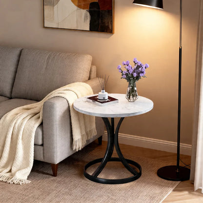 Creative living room side table, coffee table, small round coffee table, modern decorative bedside table, bedroom coffee