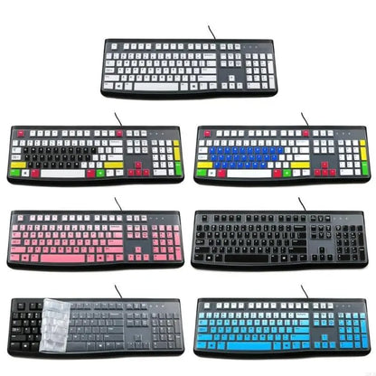 20CB Keyboard Cover for K120 MK120 Corded Keyboard Silicone Keyboard Protectors Skin Ergonomic Keyboard Protective