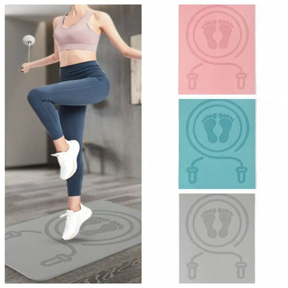 Fitness Carpet Anti-noise Jump Rope Mat Cushioning TPE Yoga Fitness Mats Thickening Waterproof Skipping Mat Yoga