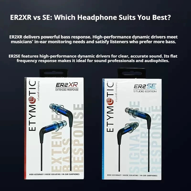 Etymotic ER2XR/ER2SE in-ear wired monitoring fever HIFI music earphones earplugs