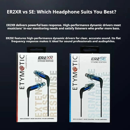 Etymotic ER2XR/ER2SE in-ear wired monitoring fever HIFI music earphones earplugs