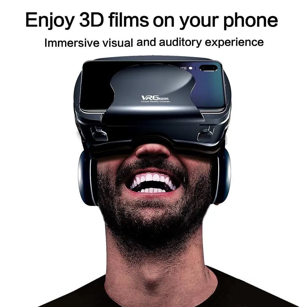 Virtual Reality 3D VR Glasses Headset Smart Helmet Smartphones Mobile Phone Lenses with Headphone Viar Binoculars Goggles Device