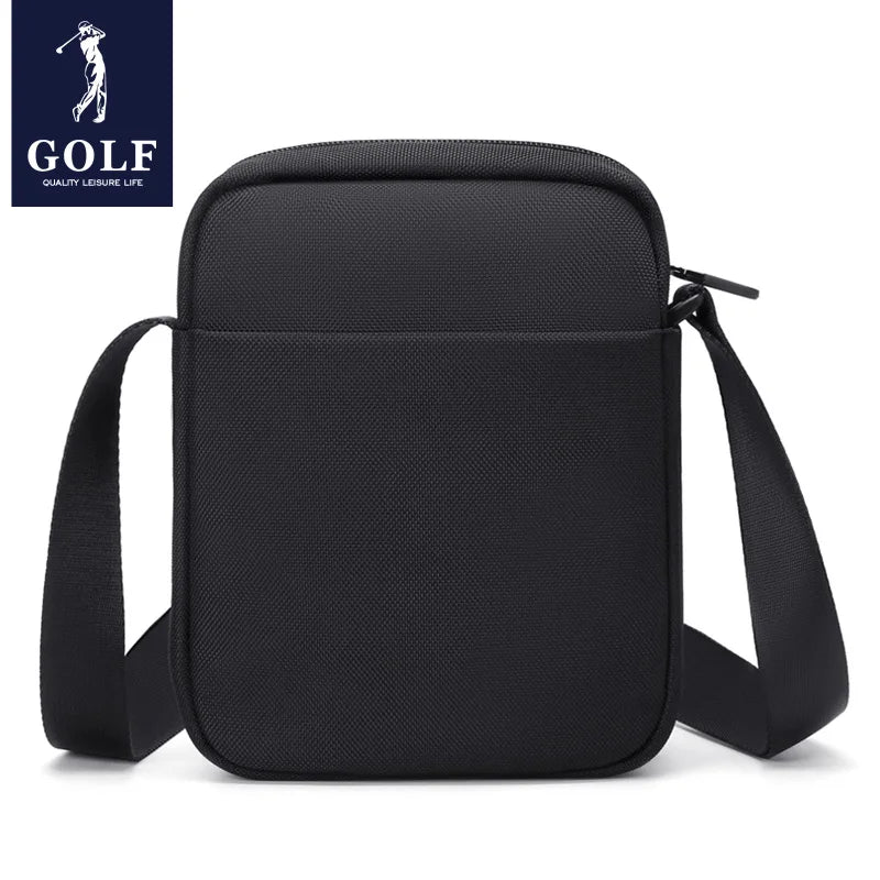 GOLF Crossbody Bag Men Oxford Shoulder Bags Small Man Mobile Phone Sling Mini Cross Bag Boston Waterproof Mens Side Bags Black