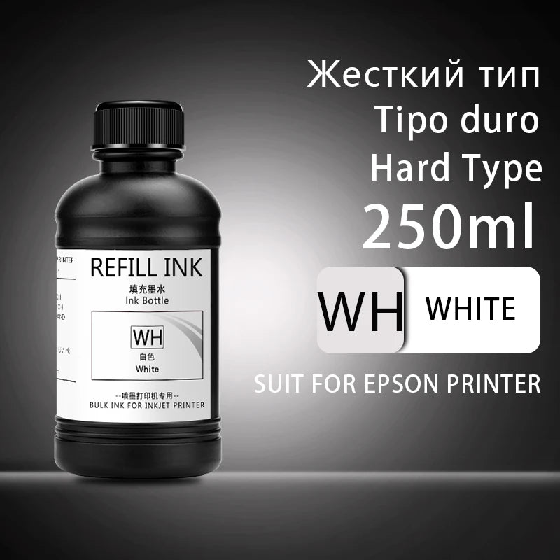 250ml UV Curing Ink For Epson XP600 TX800 XP-600 TX-800 L800 L805 L1800 R290 R300 1390 1400 1410 1430 DX5 DX7 DX10 UV Printer