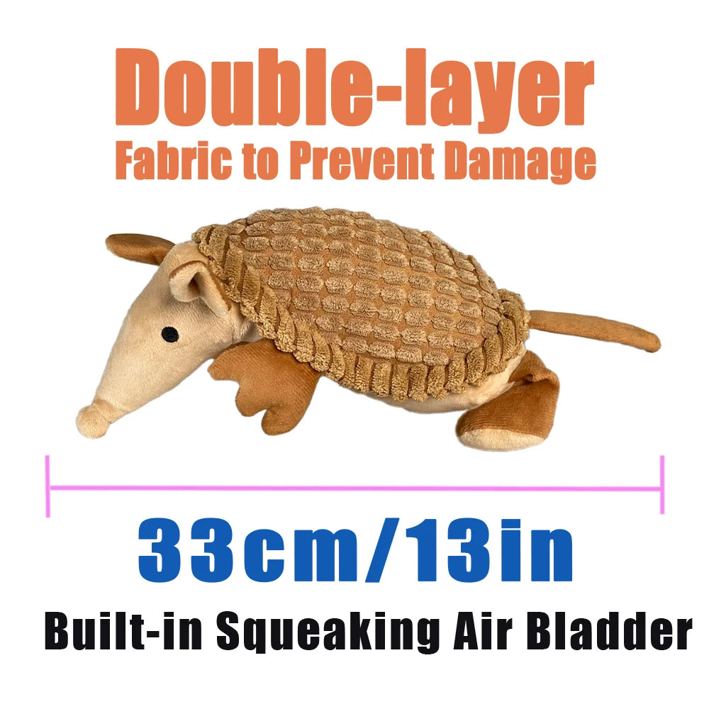 Plush Interactive Squeaky Pet Toy XXL Size, Tear-Resistant Squeaky Edition, Teething Toy for Dogs & Cats of All Ages, Reinforced