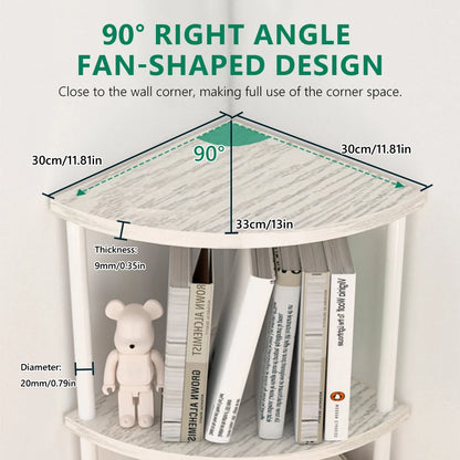 Storage Rack Wall Corner Shelf Practical Storage Rack Living Room/Kitchen/Bedroom Bookshelf Shelf Plant Rack Flower Rack 3/4/5/6