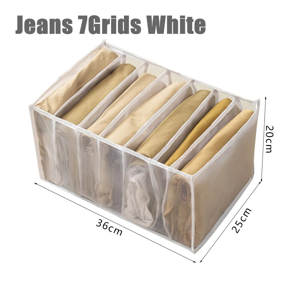 Clothing Storage Organizer Box Cabinets Drawer Jeans Organizer Underwear Pants T-Shirt Socks Storage Box Save Wardrobe Space