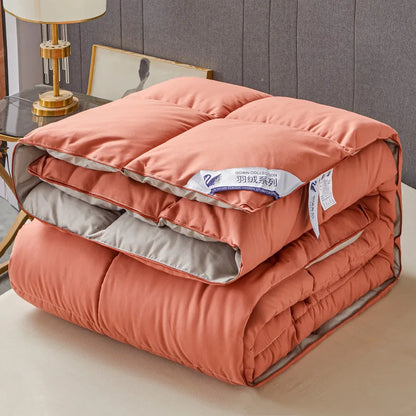 New 3D down comforter, soft goose down comforter, skin friendly cotton fabric, warm comforter, luxurious four season comforter