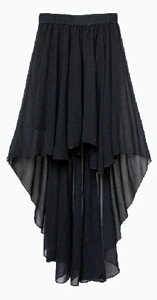 2024 Summer women's fashion Rainbow color irregular skirts,candy color ruffles chiffon skirts,sexy skirts
