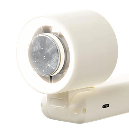 Portable handheld fan Handheld 5 Speeds LED Lights Foldable Rechargeable Device Personal Fan LED light folding cooling fan