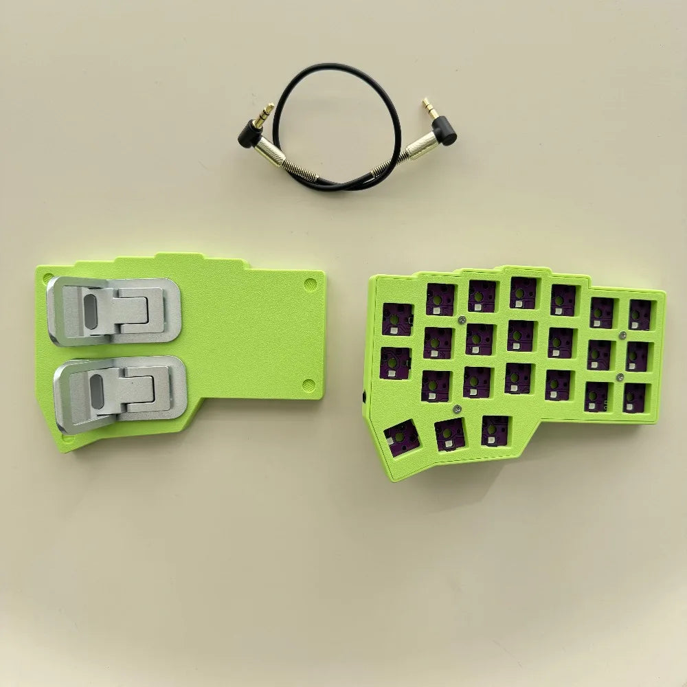 Tenting CorneV4.1 Spilt Keyboard Kit Green Pink Wired Hotswap Horn Keyboard Ergonomic Gaming Accessory Keyboard RGB VIAL Teclado