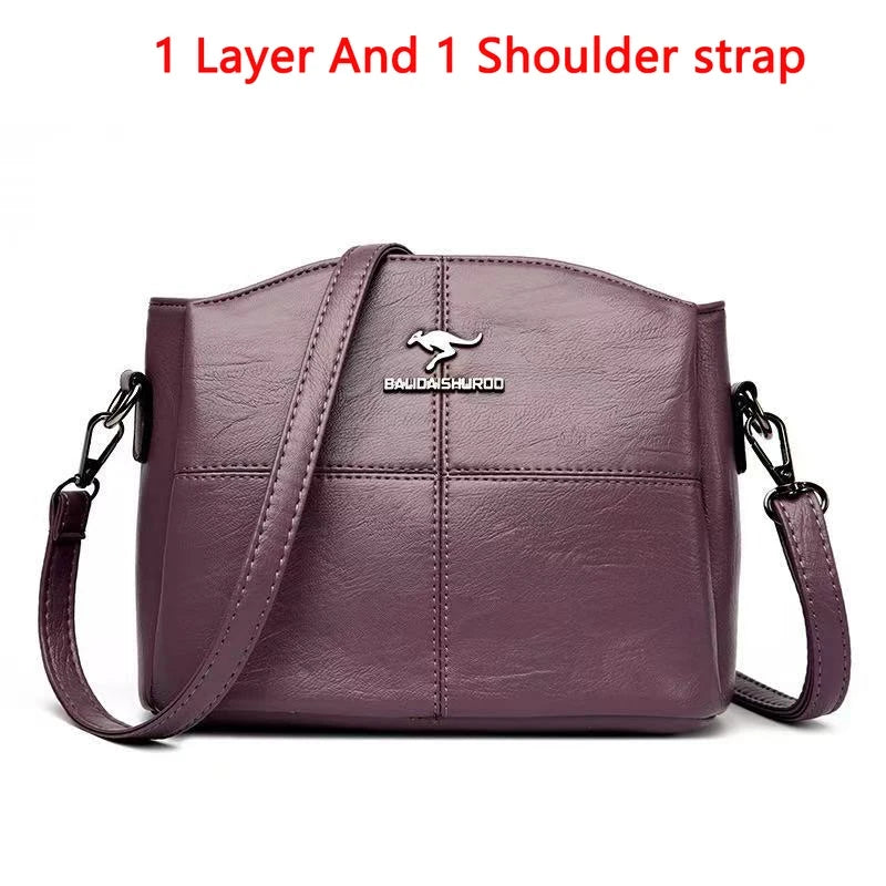 Women Embroidery Tote Bag High Quality Leather Ladies Handbags 2024 Women Shoulder Bag Small Crossbody Bags For Women Sac a Main