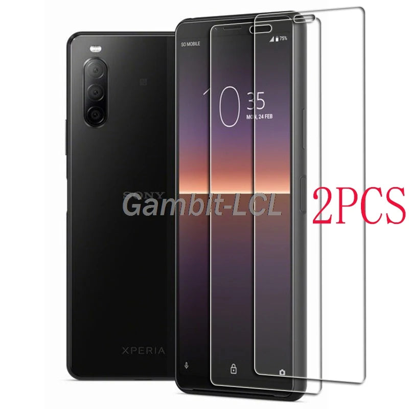 For Sony Xperia 1 II 1II XQ-AT51 Tempered Glass Protective FOR Sony Xperia 10 II 10II Screen Protector Phone cover Film