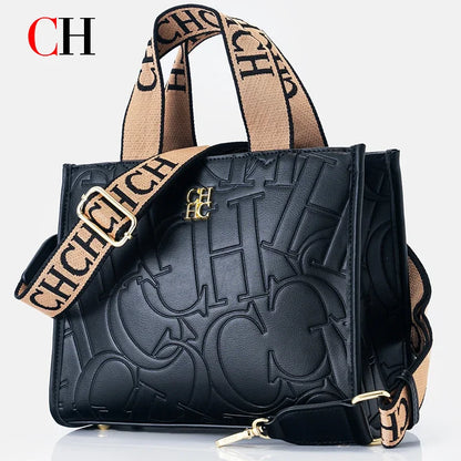 CH Women's Bags Metal Logo Casual Large Capacity Light Luxury Brand Designer 2026 New Fashion High Quality Women's Handbag