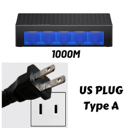 KeepLiNK 5-Port Network Ethernet Switch Plug and Play Unmanaged