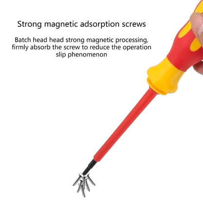 Insulated Electrician Screwdriver Set Screwdriver Set for Home Improvement and Repair Work Tool with 8Tip and Roll Bag