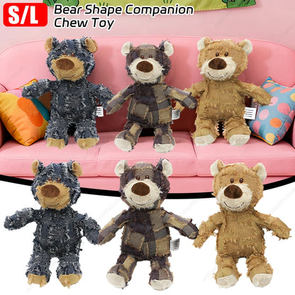 Pet Dog Toys Bear Squeaking Stuffed Toys For Dogs Cat Chew Squeak Toy for Small Dogs Play Funny Training Anxiety Relief Sleep Do