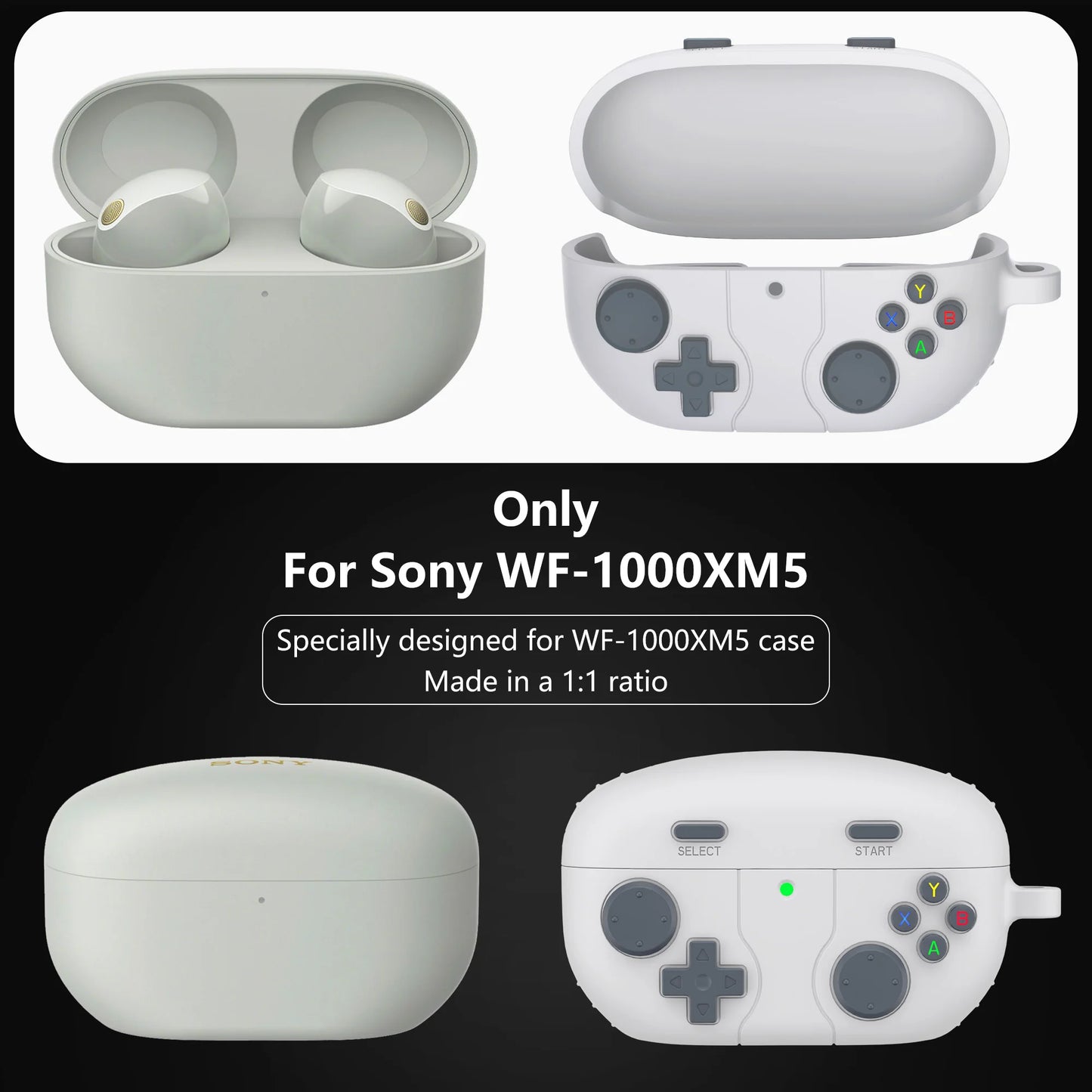 KOFRZARA For Sony WF-1000XM5 Protective Case High-quality Silicone Creativity 3D Protection Cover For Sony WF 1000XM5 Case Cover