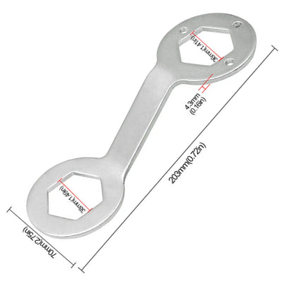 Spanner Wrench 36mm 38mm Compact Convenient to Use Hex Wrench Clutch Wrench Wrench Double Ended 36mm 38mm Hex Wrench Hexagon