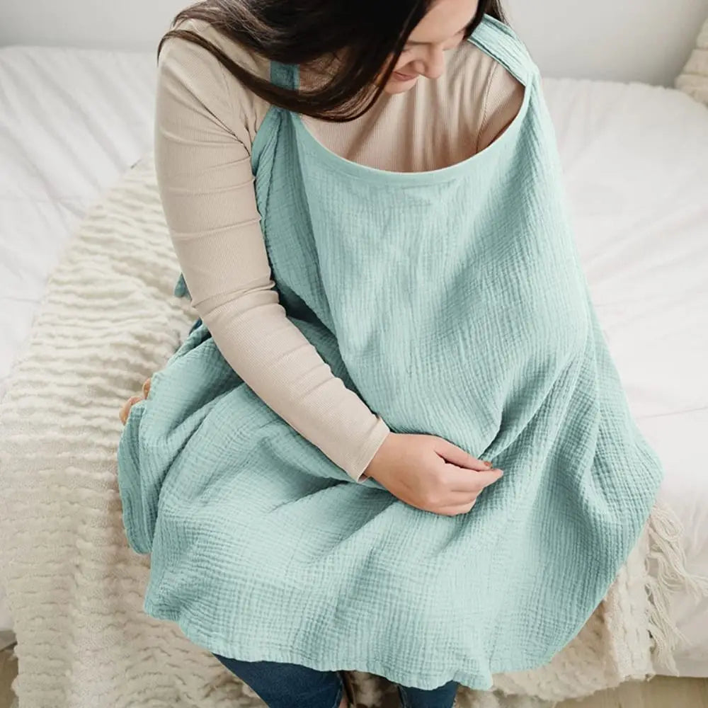 Mother Outing Breastfeeding Cover Baby Feeding Nursing Covers Adjustable Breathable Privacy Nursing Covers with Arch Neckline