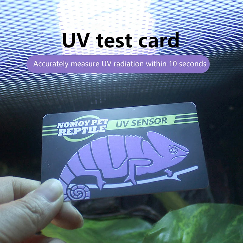 UV testing paper tester, pet supplies, turtle UV testing tool, reptile UVB light bulb testing card