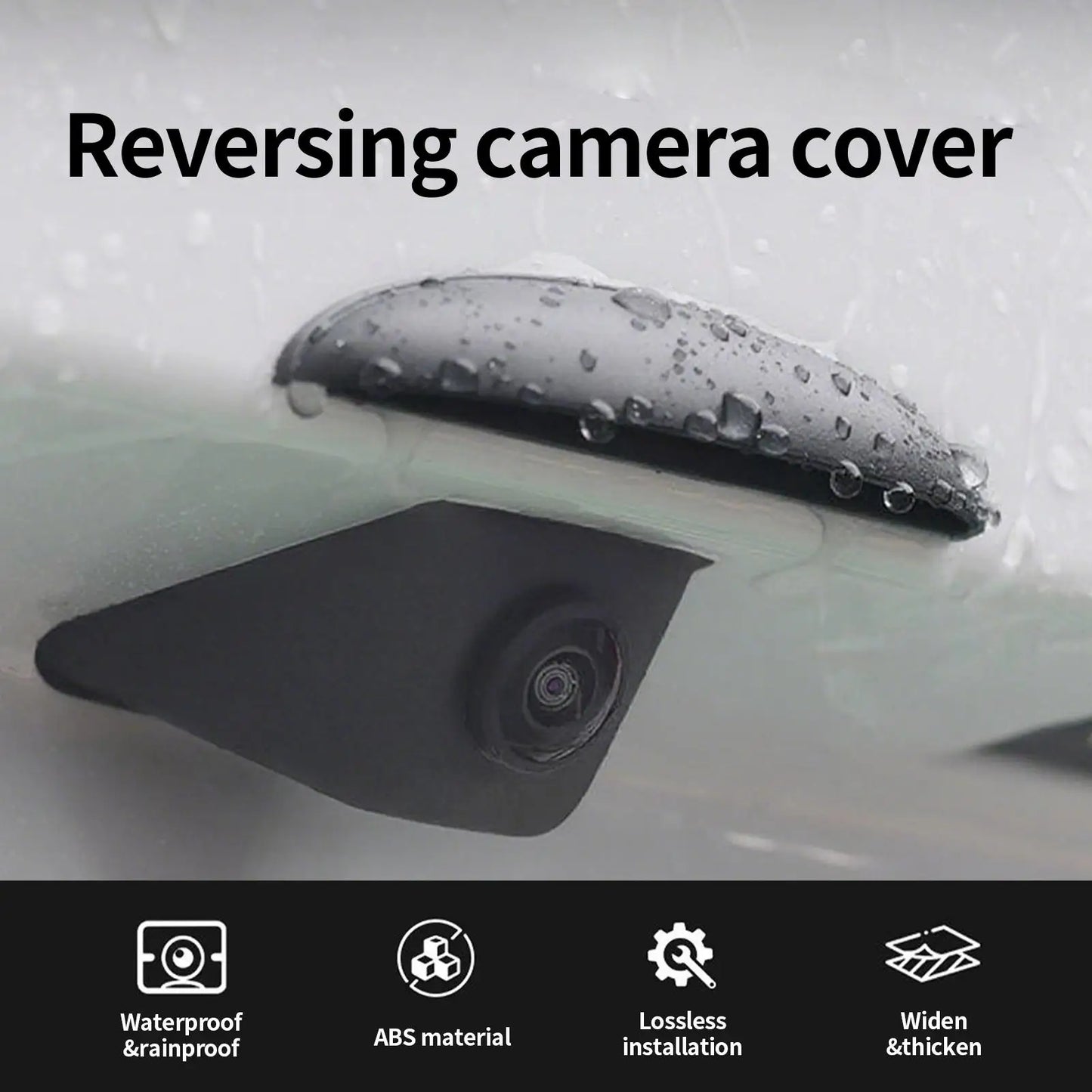 Car Rear Camera Rain Cover Auto Camera Protective Shield Trunk Camera Rain Covering for Rainy Days Winter Scooters Van Truck