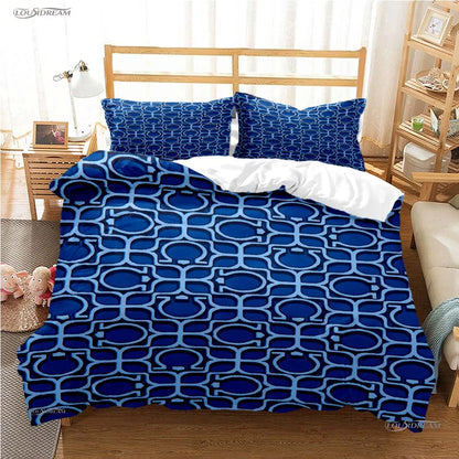 Fshion Luxury Brand Casal All Season Duvet Cover Comforter Bedding Set Soft Quilt Cover and Pillowcases Single/Double/Queen/King