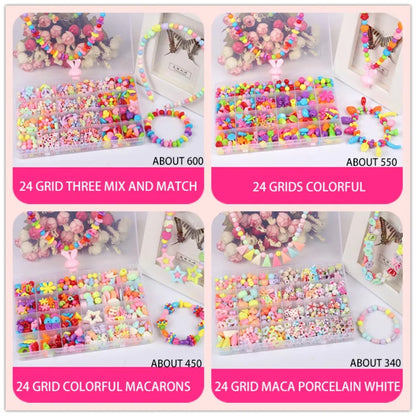 Arts Crafts DIY Handmade Beaded Kit Jewelry Set Handmade Kit for Make Bracelets Beads Creative DIY Beads for Children Girl