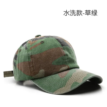 Japanese Style Street Tide Brand Soft Top Camouflage Baseball Cap Female Face Little Wild Peaked Cap